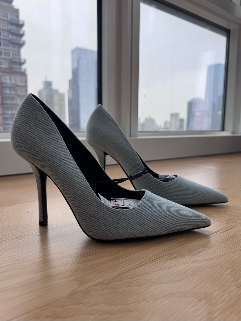 NWT Zara Light Blue Heels